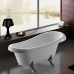 Ванна акриловая отдельностоящая 170х79 Cerutti SPA CLASSIC 170 CT9322 на львиных алюминиевых хромированных лапах 