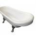 Ванна акриловая отдельностоящая 170х79 Cerutti SPA CLASSIC 170 CT9322 на львиных алюминиевых хромированных лапах 