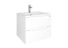 Тумба под раковину Onika Айленд 60 подвесная, белая (ум. Элина 60) 106114 