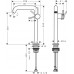 Смеситель для раковины Hansgrohe Tecturis S 73370700 белый матовый 