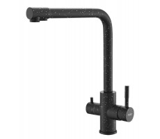 Смеситель для кухни Granite Black с подключением к фильтру Г-излив GR 05 B ESKO Смеситель для кухни Granite Black с подключением к фильтру Г-излив GR 05 B ESKO