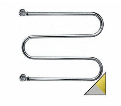 Полотенцесушитель водяной, хром/золото, Margaroli Vento 402CRGD