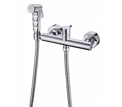 Смеситель с гигиеническим душем Bravat, хром D9140CP-RUS Хром 