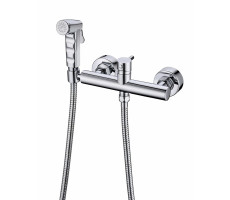 Смеситель с гигиеническим душем Bravat, хром D9140CP-RUS хром 