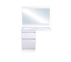 Тумба напольная Style Line Даллас 120, Люкс белая, PLUS СС-00000388 