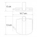Держатель туалетной бумаги WasserKRAFT Berkel K-6800 6825 Хром 