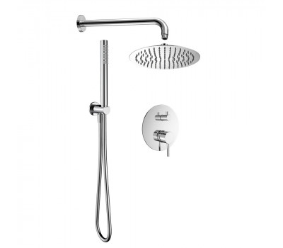 Набор для комплектации душа со смесителем AQUAme  AQM8404CR Хром 
