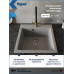 Мойка для кухни 51х51 серая матовая Teymi Lori Box T120134 