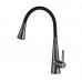 Смеситель для кухни с гибким изливом и режимом "душ" Rose R213T, оружейная сталь