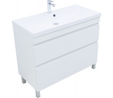 Тумба под раковину Aquanet Нота New 100 белый глянец 00344150 Тумба под раковину Aquanet Нота New 100 белый глянец 00344150
