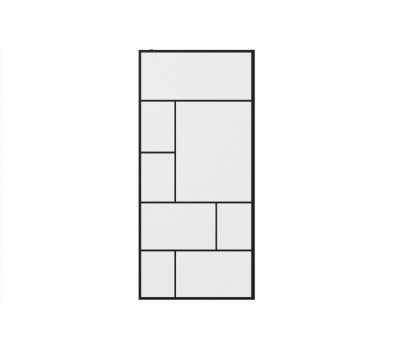 Душевая перегородка Bravat Blackline BG090.6414B  