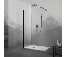 Душевой уголок 100x90 RGW Walk In 35100509-14 Черный матовый Душевой уголок 100x90 RGW Walk In 35100509-14 Черный матовый