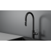 Смеситель для кухни GRANULA GR-8168, ШВАРЦ, С ВЫДВИЖНЫМ ИЗЛИВОМ 