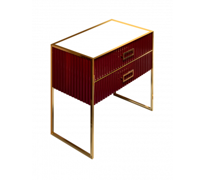 Тумба Armadi Art MONACO 100см бордо глянец + золото под раковину чашу 867-100-RG 