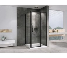 Душевой уголок ABBER Sonnenstrand AG04110BS-S85B черный матовый Душевой уголок ABBER Sonnenstrand AG04110BS-S85B черный матовый