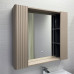 Зеркало-шкаф Comforty Ангара-90 дуб латте с LED подсветкой и антизапотеванием 00-00019940 