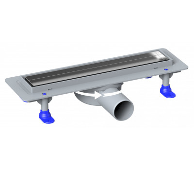 Душевой лоток LORANTO PRIME SKALA 50 см 4026.0Y050K.050.1 боковой сток D-50, 360*, решетка из нержавеющей стали под плитку, гидрозатвор сухой 