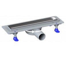 Душевой лоток LORANTO PRIME SKALA 50 см 4026.0Y050K.050.1 боковой сток D-50, 360*, решетка из нержавеющей стали под плитку, гидрозатвор сухой 