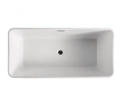 Ванна акриловая 169х80 см Azario LINCOLN LIN17080 свободностоящая, в комплекте с сифоном и металлической рамой