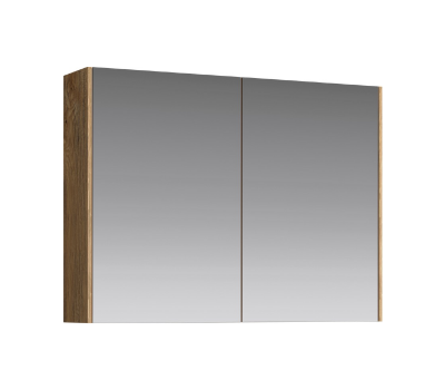 Зеркальный шкаф 80  см AQWELLA Mobi MOB0408+MOB0717DB Дуб балтийский 