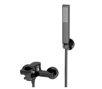 Смеситель для ванны WasserKRAFT Wiese 8400 8401 оружейная сталь 