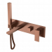 Смеситель для ванны встроенный QUBIC BRUSHED BRONZE Boheme 474-2-BRB брашированная бронза 
