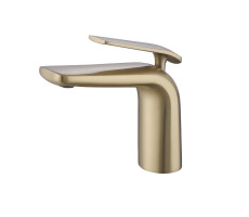 Смеситель для раковины Rose R3901G, золотой сатин