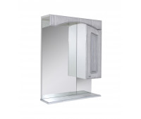Зеркало-шкаф навесной без подсветки MIXLINE Крит-60 патина серебро 521792  