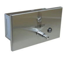 Диспенсер для мыла встраиваемый из нержавеющей стали горизонтальный 1200 мл NOFER 03202.S 