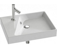 Раковина RYTHMIK 1 отверстие для смесителя с левой стороны 60х46см Jacob Delafon EXQ112-00 