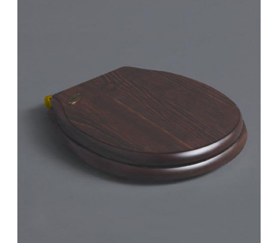 Сиденье с крышкой SIMAS Londra LO005S noce/oro дерево, цвет-орех, петли золото