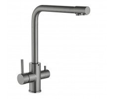 Смеситель для кухни с подключением к фильтру Fmark FS0862Q, графит Смеситель для кухни с подключением к фильтру Fmark FS0862Q, графит