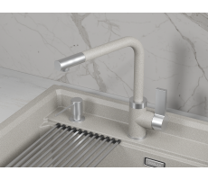 Смеситель для кухни GRANULA 5504, БАЗАЛЬТ 