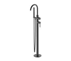 Напольный смеситель для ванны с душем DQ Bonn графит DA1706006 