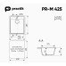 Мойка Practik черный оникс PR-M 425-004 