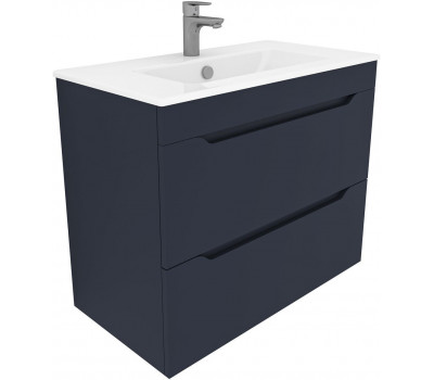 Тумба с раковиной Aquanet Практика 80 2 ящ. цв.маренго 00332507 Тумба с раковиной Aquanet Практика 80 2 ящ. цв.маренго 00332507