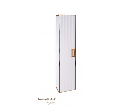 Пенал Armadi Art MONACO белый глянец + золото без ножек 868-WG Пенал Armadi Art MONACO белый глянец + золото без ножек 868-WG