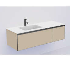 Тумба Armadi Art DAPHNE QUATRO 2 140см профиль ANTHRACITE c подсветкой 790-M2-140-D-A-LED Тумба Armadi Art DAPHNE QUATRO 2 140см профиль ANTHRACITE c подсветкой 790-M2-140-D-A-LED