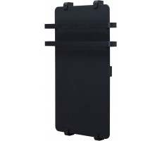 Полотенцесушитель электрический Allen Brau Infinity 120x44 с рейлингом 2.0, черный матовый 