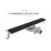 Душевой трап PLUMBERIA SELECTION PST IN-TILE PST70NO, черный матовый 