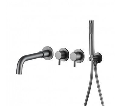 Комплект для ванны и душа Feramolli GM294, графит Комплект для ванны и душа Feramolli GM294, графит