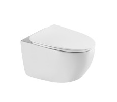 Унитаз подвесной безободковый торнадо DQ Grimm сиденье микролифт, белый DT1386516 Унитаз подвесной безободковый торнадо DQ Grimm сиденье микролифт, белый DT1386516