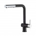 Смеситель для кухни с выдвижной лейкой, PAINI Cox, METALLIC BLACK HD44566CR1KM 