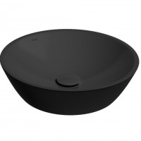 Раковина ISVEA SistemaY Soft накладная ШГВ 450*450*120 отверстия для смесителя отсутствуют цвет черный матовый 10SY66045-2N