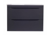 Тумба подвесная Style Line Бергамо мини 70 (2 ящ.) Люкс антискрейтч черный, PLUS СС-00002321 
