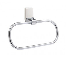 Держатель полотенец WasserKRAFT Leine K-5000 WHITE 5060W белый матовый/хром 