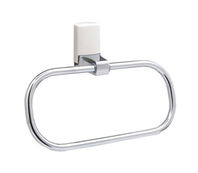 Держатель полотенец WasserKRAFT Leine K-5000 WHITE 5060W белый матовый/хром 