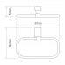 Держатель полотенец WasserKRAFT Leine K-5000 WHITE 5060W белый матовый/хром 