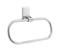 Держатель полотенец WasserKRAFT Leine K-5000 WHITE 5060W белый матовый/хром  Держатель полотенец WasserKRAFT Leine K-5000 WHITE 5060W белый матовый/хром