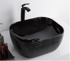 Умывальник CeramaLux D1302H004 черный 